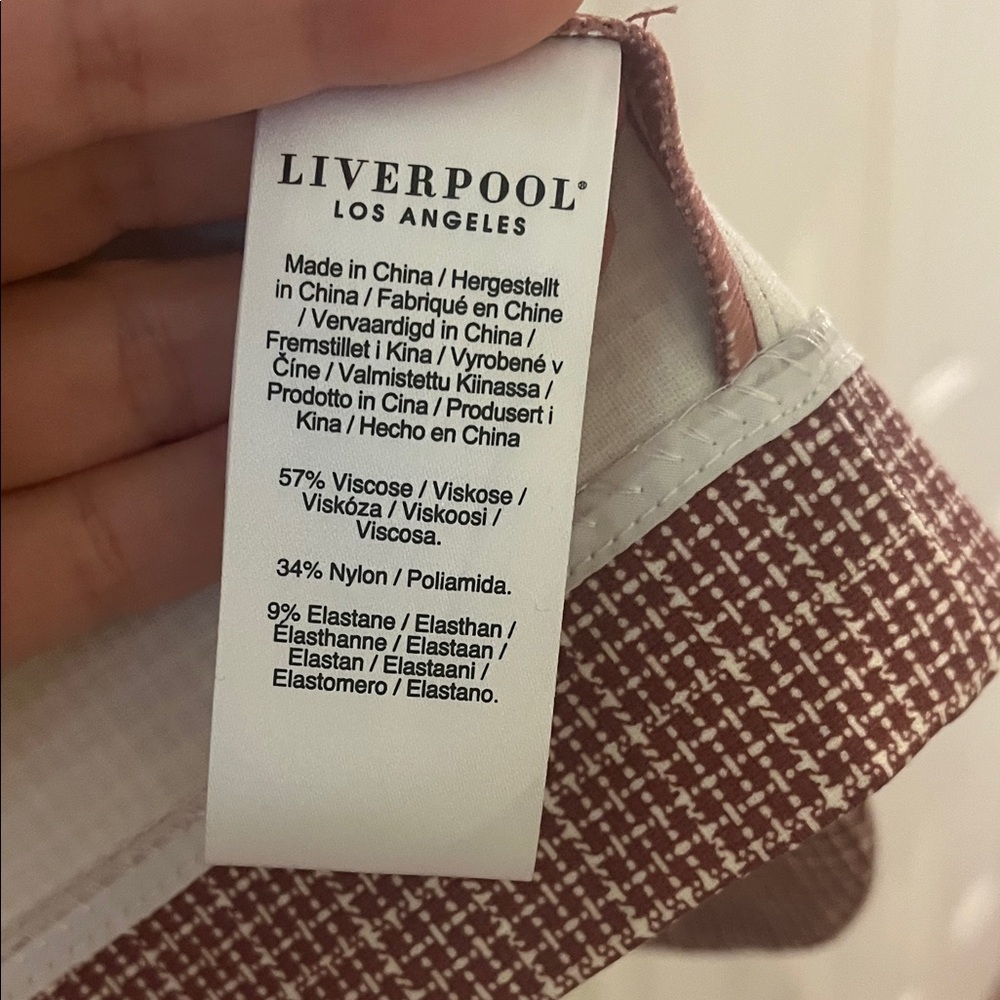 Liverpool Maroon / Mauve and Cream Blazer Size small - Picture 4 of 7